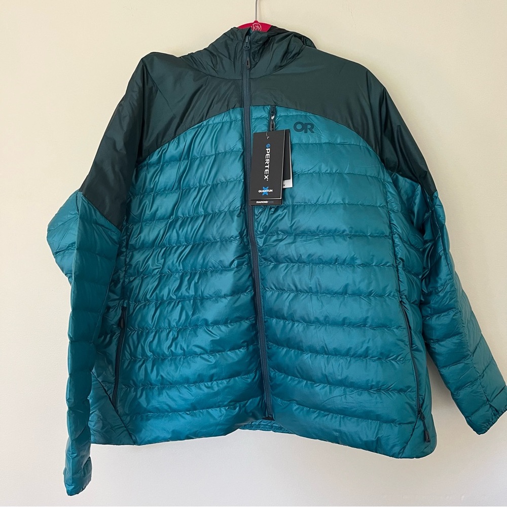 Outdoor Research Helium Down Hoodie Hooded Jacket Puffer Plus Size 3X New NWT